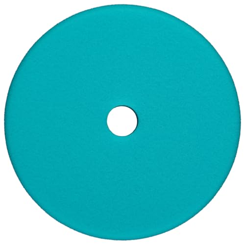 Image of RUPES 150mm Pack of 6 Light Blue D-A Intermediate Foam Polishing Pads | Ideal for Paint Correction & Gloss Enhancement | Improves Cutting Performance | Compatible with 5 inch Backing Plate