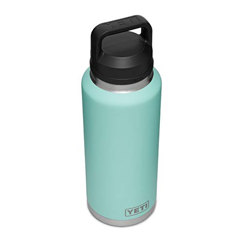 Image of YETI Rambler 46 oz Bottle, Leakproof, Vacuum Insulated, Stainless Steel with Chug Cap, Seafoam