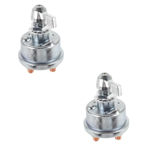 PRETYZOOM 2pcs Battery Switch Marine Battery Disconnect Switch 12v Boat Rv Car Safety