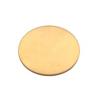 Akatsukiqi Disque En Laiton Massif H62 - Plaques Rondes Épaisseurs 0.5 à 3mm (Plusieurs Diamètres)