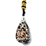Alaigra Black Tourmaline Necklace Reiki Crystal Protection Stone | Orgone Pendant Jewelry for Men and Women