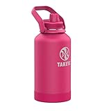 Takeya Newman Pickleball Insulated Water Bottle with Sport Spout Lid and Extra Large Carry Handle,...