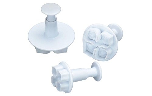 WHATWEARS 3x Hydrangea Fondant Cake Biscuit Sugarcraft Plunger Cutter Craft Mold Tool