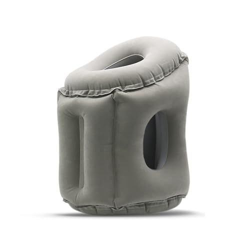 うつ伏せ 枕 エアークッション 空気入れ不要 お昼寝枕 抱き枕 携帯枕 腰枕 オフィス 飛行機 車 多機能 収納袋付 旅行 携帯便利