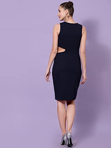 Image of OOMPH! Women's Polyester Blend Bodycon Knee-Length Dress Pack of 1
