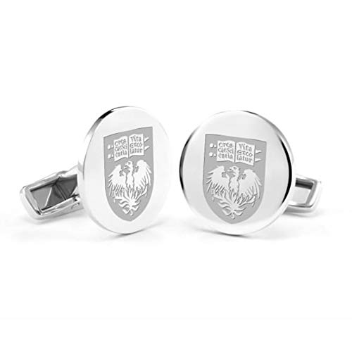 University of Chicago Cufflinks in Sterling Silver