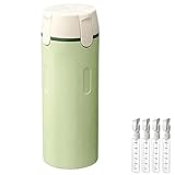 Ysaca Dispenser da viaggio 4 in 1, ricaricabile, a prova di perdite, bottiglie da viaggio per shampoo, lozioni, balsamo, gel doccia (verde)