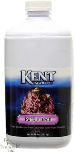 Kent Marine Purple Tech Purple Coralline & Green Calcareous Macro-algae Stimulator KM00801 74.4 Ounces