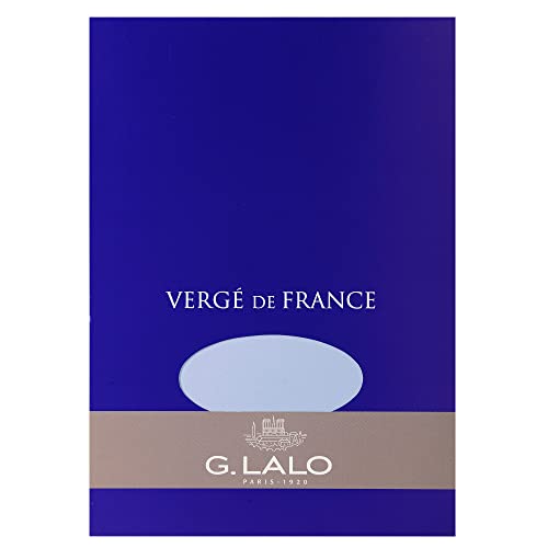 G. Lalo Verge De France Paper Pad, A5, 100 g - Blue, 50 Sheets