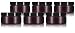 Amber PET Plastic (BPA Free) Refillable Low Profile Jar - 8 oz (6 Pack) + Spatulas