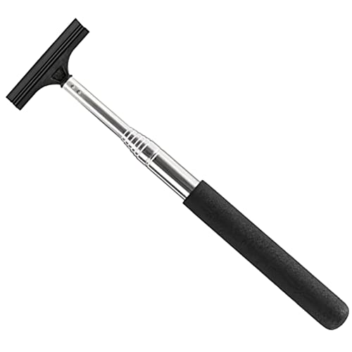 JUMPLAWN Telescopic Car Rearview Mirror Wiper Cleaner Long Handle Squeegee for Windshield and Mirror and Easy to Use Portable Auto