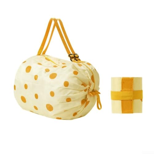 Bolsa de compras reutilizable, Bolsa de compras plegable de gran capacidad, Bolso de hombro de nailon ecológico, Bolsa de almacenamiento portátil para viajes y mercado(1)