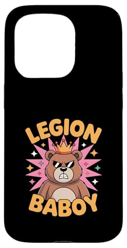Funny Legion Baboy Angry Bear ���g�� ���� �X�}�z�P�[�X iPhone 15 Pro �p