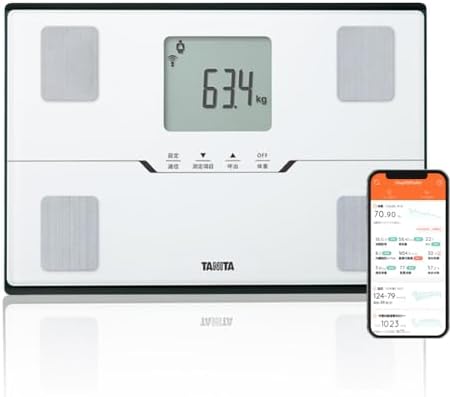 （04:30時点） タニタ(Tanita) 体重計 体組成計 スマホ連動 ヘルスメーター BC-768 ホワイト【体脂肪率/内臓脂肪レベル/筋肉量/基礎代謝量/体内年齢/推定骨量/BMI/スマホ連動/乗るピタ】