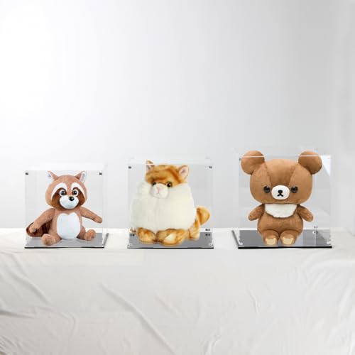 Image of 13 Inch Clear Self Assembly Acrylic Display Case