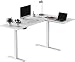 Produktbild FLEXISPOT E1L Winkelschreibtisch Eckschreibtisch elektrisch höhenverstellbar Bürotisch mit 2 Motoren (160x100 cm, Weiß)