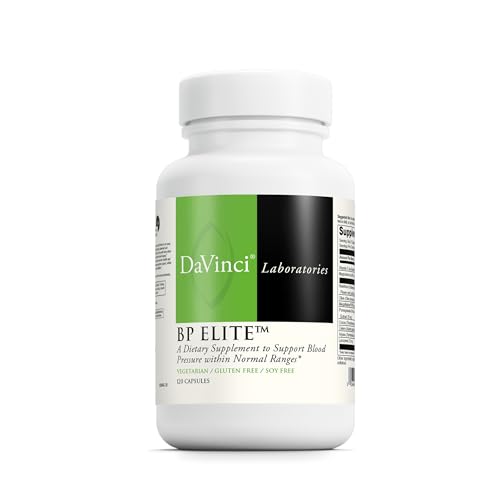 DAVINCI Laboratories BP Elite - Healthy Heart Function & Cardiovascular Health* - Magnesium, Vitamin C & More - Vegetarian, Soy Free, Gluten Free - 120 Capsules