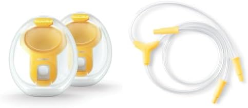 Medela Hands-Free Collection Cups, Compatible with Freestyle Flex, Pump in Style with MaxFlow & Replacement Tubing, Compatible with New Pump in Style Maxflow Breast Pump