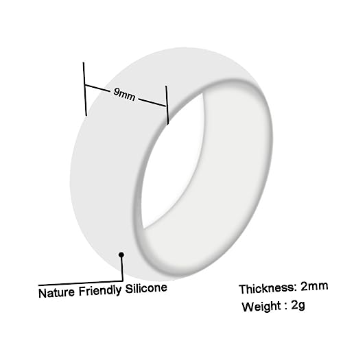 9 Anillos Deportivos de Silicona Unisex Cómodos miniatura 3