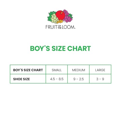 Fruit of the Loom Boys' Dual Defense Crew Socks (10 Pack)