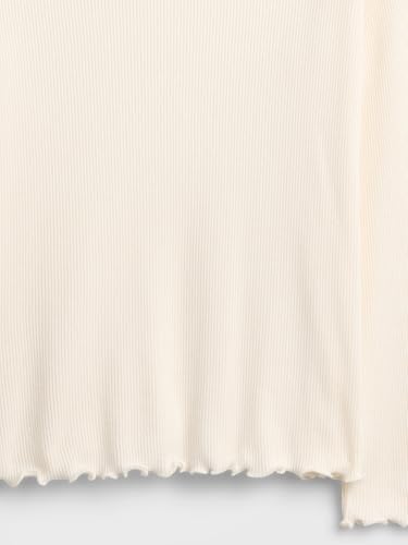 Image of Gap Girls' Long Sleeve Ribbed Tee