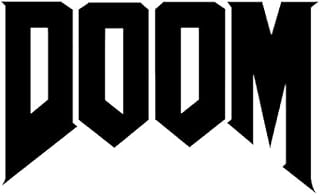 Doom Logo Vinyl Sticker Decal (Black, 5.5)