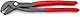 KNIPEX Federbandschellenzange mit rutschhemmendem Kunststoff überzogen grau atramentiert 250 mm, 85 51 250 A