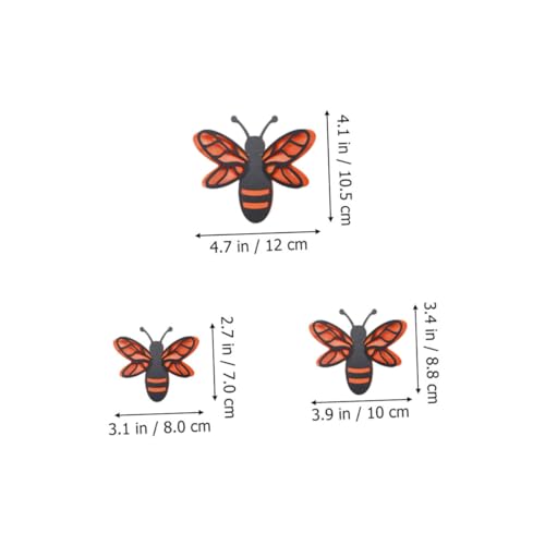 Stickers 3D de Abejas decorativas para pared miniatura 5