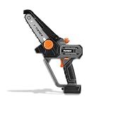 FUXTEC Akku Handastschere 20 V FX-E1HAS20 – Mini-Kettensäge - 1,44Kg, Schwertgröße 15cm, bis zu 10cm Astdicke - Kettengeschwindigkeit von 4,6m/s - ohne Akku