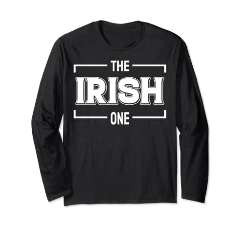 The Irish One St Patricks Day Irlanda Green Luv Vacation Fun Manga Larga