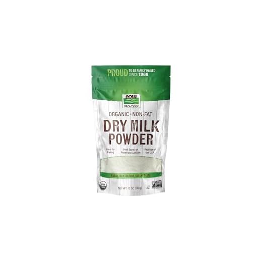 NOW Foods, Organic Non-Fat Dry Milk Powder with Protein and Calcium, Product of the USA, 12-Ounce