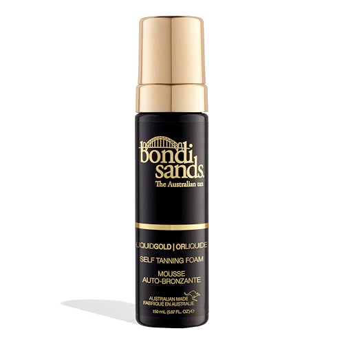 Bondi Sands - Bondi Sands Liquid Gold Self Tanning Foam | No Wash Off | Lightweight + Quick Dry Foam Enriched with Argan Oil, Provides a Hydrated Streak-Free Tan | 150mL