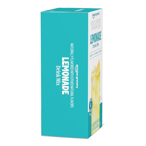 Image of Amazon Grocery, Lemonade Drink Mix Singles, 3.2 Oz
