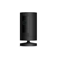 Certified Refurbished Ring Stick Up Cam Battery by Amazon | HD security camera with Two-Way Talk, Works with Alexa | Black| 30-day free trial of Ring Home