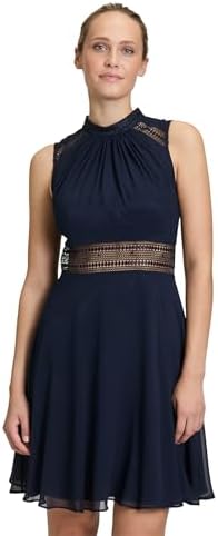 Vera Mont Damen Cocktailkleid mit Spitzeneinsatz