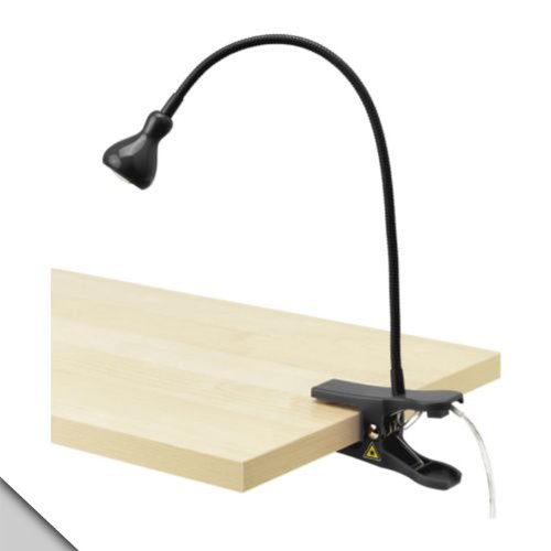 IKEA - JANSJÖ Clamp spotlight, Black