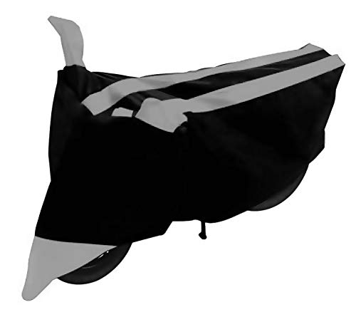 NEXTON Polyester Water Resistant & Dust Proof Bike Cover with Mirror Pockets for Piaggio Vespa (Grey)|Bike Accessories