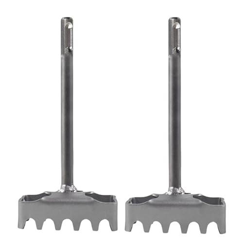 2-Piece Creative Square Hole Cutter for Electrical Box. Concrete High-Strength SDS Plus Square Hole Punch Suitable for 86-Type Junction Boxes Hole Bit Applicable to Brick, Concrete, Cement and Stone.