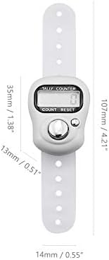 COCOCITY 10 pcs Finger Counter, 5 Colors Digital LED Electronic Finger Counter, Mechanical Manual Clicker Number Lap Tracker Counter
