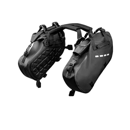 Sac selle moto sacoche arrière universelle et sac de rangement moteur noir 28L