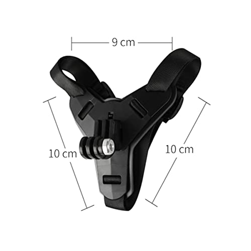 Lupholue Motorcycle Helmet Chin Strap Mount Compatible with GoPro Hero 13, 12, 11, 10, 9, 8, 7, (2018), 6, Hero Black, DJI Osmo Action 5 pro/4/3/2,Insta360 ONER AKASO Campark YI and More(Black)