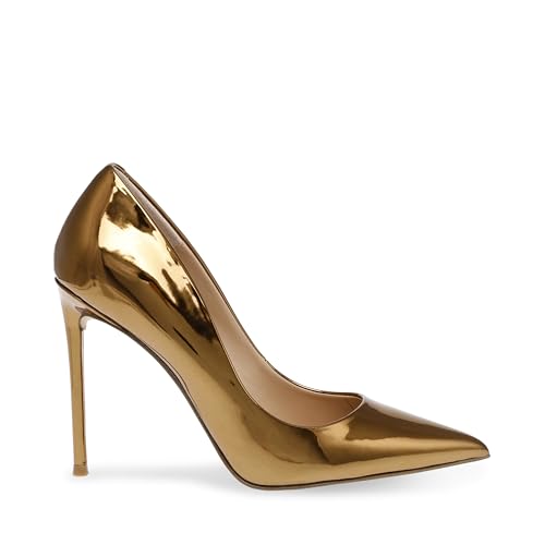 Steve Madden Women's Vala Pump, Metallic Bronze, 9.5