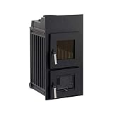 Kachelofen-Einsatz Leda Rubin K18 (8,0 kW) mit Frontplatte 790 x 420 mm