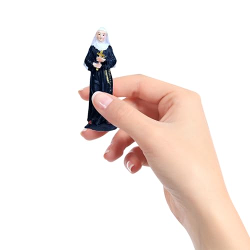 10 Figuras de Resina de Monja Sagrada para Decoración miniatura 5