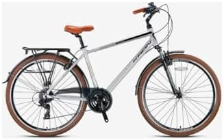 KRON CX 300-28" City Bike - Man - 18' - 24 Vites - V.B. - Mat Gri-Siyah/Kahverengi