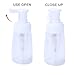 Barber Powder Bottle Spray - for Applying Talc and Powder - Empty Powder Puffer Bottle Travel Cosmetics Blower, Refillable Hair Fiber Applicator for Salon, Home, Beauty- White