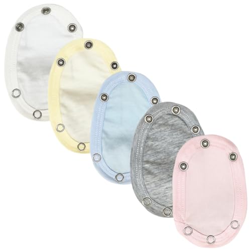 5pcs Romper Suit Extension Baby Jumpsuits Extenders Jumpsuits Extenders for Baby Bodysuit Bodysuit Snap Toddler Cotton