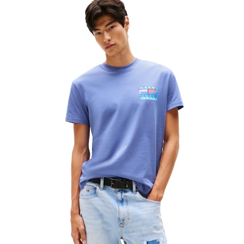 T-shirt coton Tommy Jeans drapeau flou pour homme idéal pour vos sorties estivales