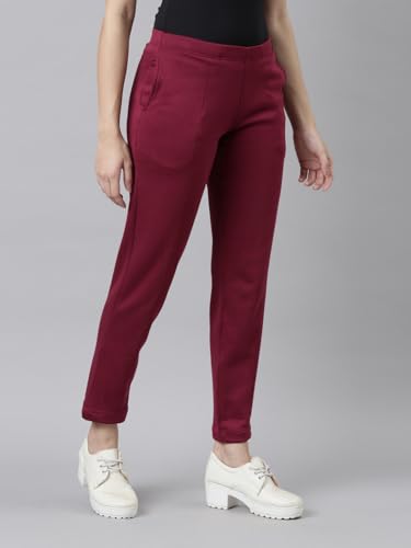Image of GO COLORS Solid Ultra Warm Kurti Pant for Women | Mid Rise, Warm tech