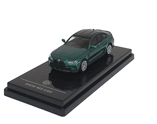 BMW M3 G80 1/64 PARA64 miniature de collection en couleur mythique Isle of Man Vert